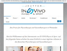 Tablet Screenshot of invivo-physio.de